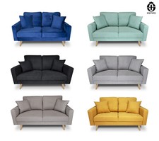 Divano 2 posti con piedi in