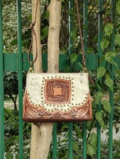 Borsa in pelle stile boho
