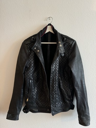 Gucci giacca pelle - di, nera