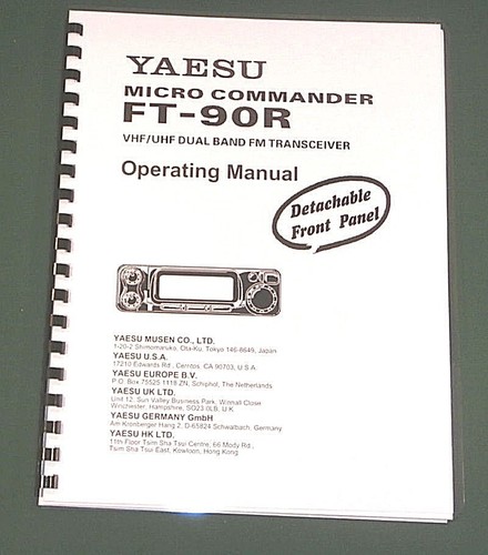 Yaesu 90r manuale di - yaesu,