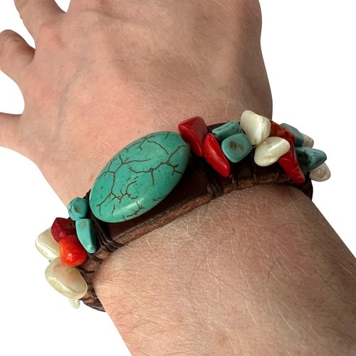 Bracciale pelle marrone - in,