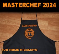 GREMBIULE masterchef RICAMATO PERSONALIZZATO Idea Regalo  MASTERCHEF 2024