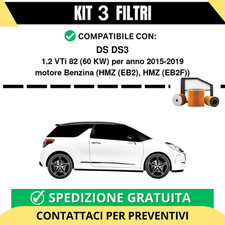 Kit 3 Filtri Tagliando per DS