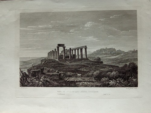 Antica incisione agrigento - incisione,