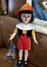Vtg Effanbee Pinocchio 11" Doll Storybook Collection #1192 Movie Retro Plush Boy