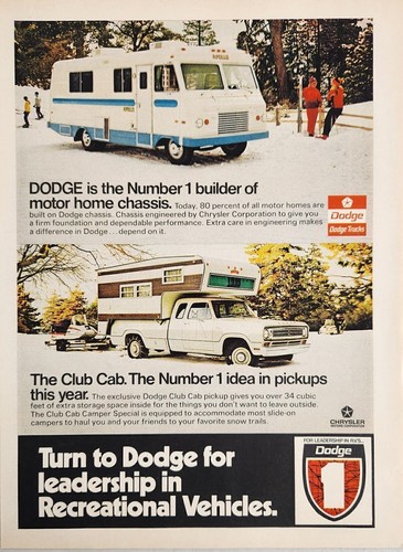 Pubblicità stampa 1973 dodge - stampa,