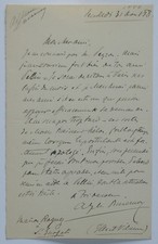 Autographe Alphonse DUVERNOY
