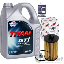 Cambio Olio Set Filtro + fuchs 5W30 per Opel Agila A Astra G H Corsa B C D