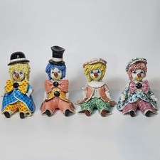 Set 4 statuine pagliaccio