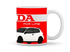HONDA CIVIC TYPE R CAR MUG - ORIGINAL DIGITAL ART DESIGN