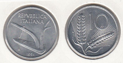 Lire 1951 fdc spighe - 1951,