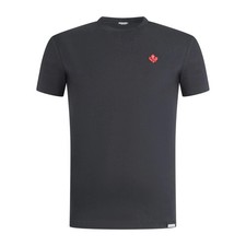 Dsquared2 - T-shirt nera manica corta con patch logo per uomo