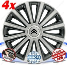 SET 4 BORCHIE RUOTA COPRI CERCHI CALOTTE 15 TREND DC PER CITROEN BERLINGO