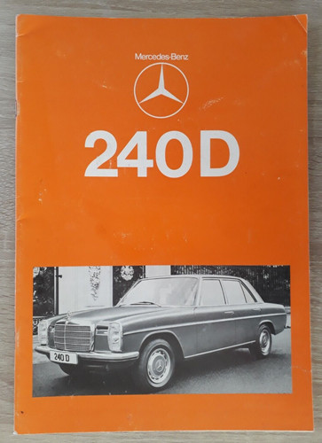 Brochure mercedes benz 240 - brochure, d