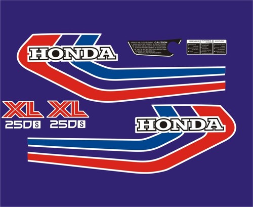 Kit decalcomanie honda xl250s - honda,