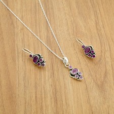 Orecchini e collana in argento