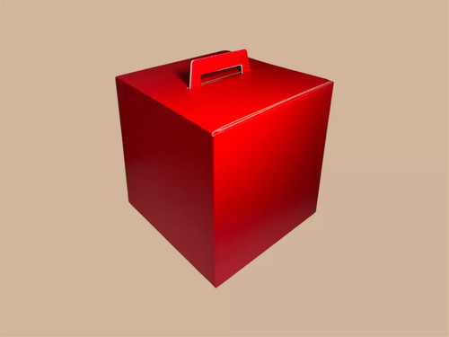 Scatola porta panettone rossa - scatola,