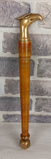 SCETTRO CON TESTA DI AQUILA - LEGNO E OTTONE - 33 CM