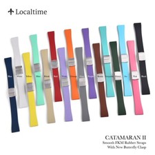 Cinghie in gomma CATAMARANO V2 FKM NUOVE chiusura a farfalla barre sgancio rapido 16 colori