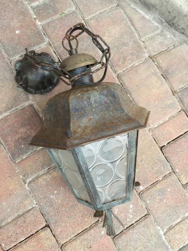 Vecchio lampadario ferro - in,