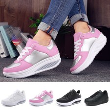 NUOVE scarpe donna platform shape ups tonificanti fitness passeggio sport sneakers