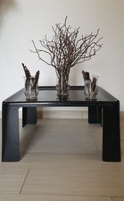 Tavolino AMANTA quadrato nero, B&B Italia, originale Italia '60