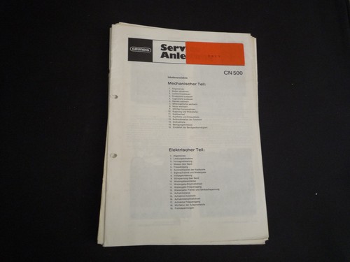 Manuale servizio originale - servizio,