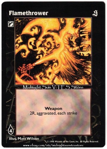 Lanciafiamme the sabbat - lanciafiamme, v:tes