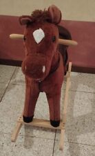 Cavallo a Dondolo Con Suoni Reali Peluche Bambini Gioco Infanzia Idea Regalo