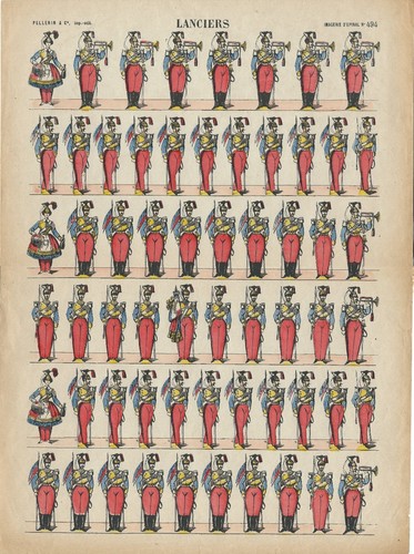 Stampa antica soldatini - stampa,