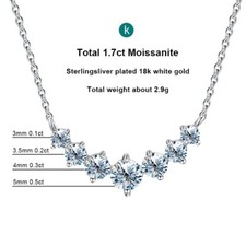 Women's Moissanite 1.7ct GRA