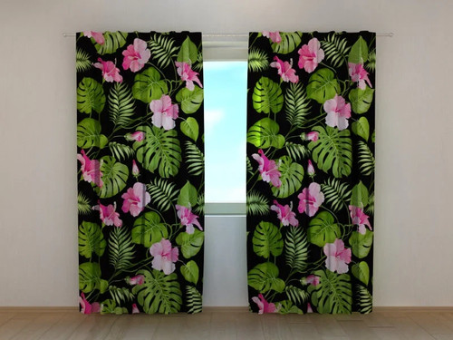 Tende fiori tropicali fondo - tropicali, su
