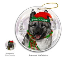Ornamento Babbo Natale Alce