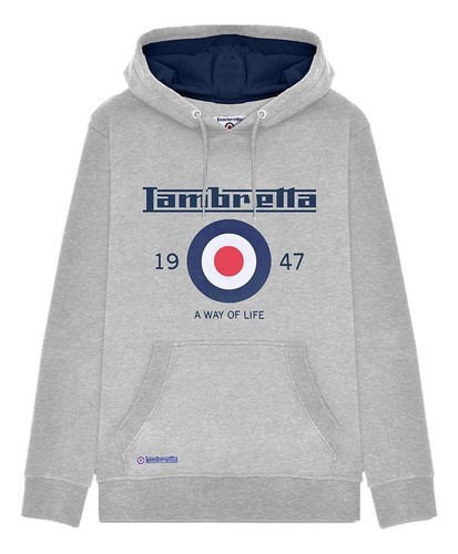 Felpa con cappuccio lambretta - con,
