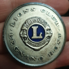 MEDAGLIA ARGENTO LIONS CLUB LEGNANO 27.6 GR TITOLO 0.925