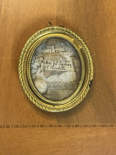 Antico reliquiario teca xix - reliquiario,