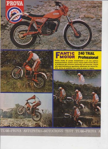 Advertising test moto - moto, fantic
