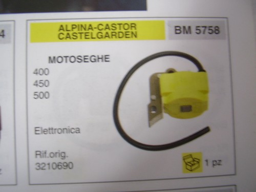 Bobina accensione motosega - bobina,