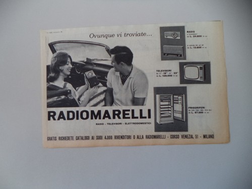 Advertising pubblicità 1961 - pubblicità,
