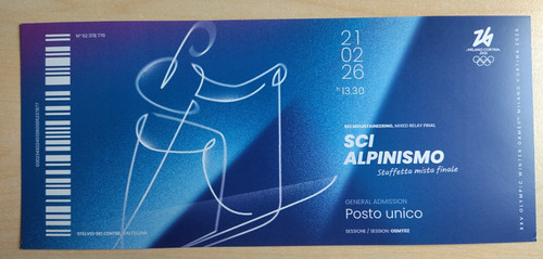 Biglietto ricordo olimpiadi - biglietto,