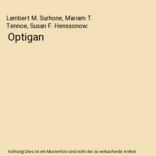 Optigan lambert surhone - optigan,,