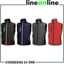 Gilet da lavoro U-Power Climb in softshell idrorepellente elasticizzato a zip