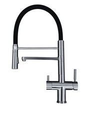 Rubinetto Nero  5 Vie 3/8"