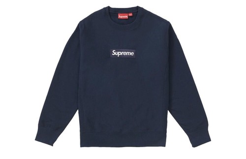 Felpa girocollo supreme navy - girocollo,