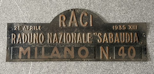 Rara placca targa raci raduno - placca,