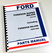 Catalogo manuale ricambi trattore Fordson Super Major 1960/64 Major 1952/60