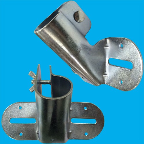 Acciaio flagpole porta - 2x,