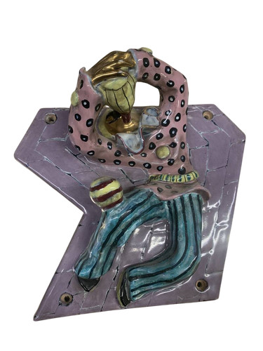 Placca ceramica appendiabiti - placca,
