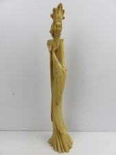vecchia statuetta in ceramica pasta colore avorio STILE ORIENTALE CINESE Cina