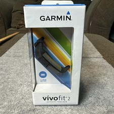 Garmin Vívofit 2 Activity Tracker Band Orologio Fitness Nero Nuovo - Scatola Aperta